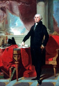 ジョージワシントン1732-99、1796 作： Gilbert Stuart