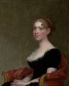 夫人チャールズ・デイビス（エリザ・ブッシー）（1783–1841）、1808-09年頃（木製パネルに油彩）