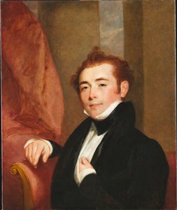 画家ジョン・ルイス＝ブラウンの父、ジョージ・ブラウンの肖像、1825年。 作： Gilbert Stuart