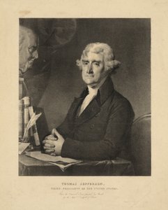 トーマス・ジェファーソン（第3代アメリカ合衆国大統領 作： Gilbert Stuart