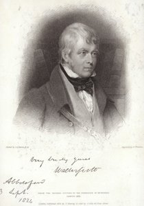 ウォルター・スコット卿の肖像 作： Gilbert Stuart Newton