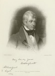 ウォルター・スコット卿 作： Gilbert Stuart Newton