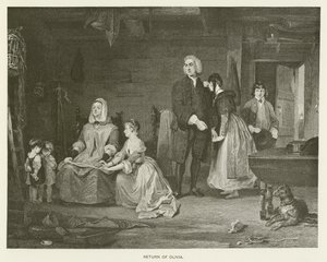 オリビアの帰還 作： Gilbert Stuart after Newton