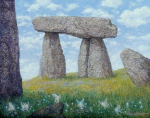 古代の石, 2001 （アクリル、ボード）