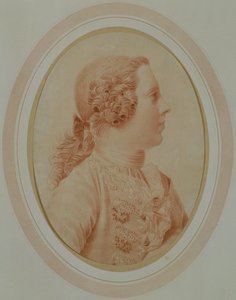 チャールズ・エドワード・スチュアートの肖像、別名「ボニー・プリンス・チャーリー」（1720-88）（赤チョーク） 作： Giles Hussey
