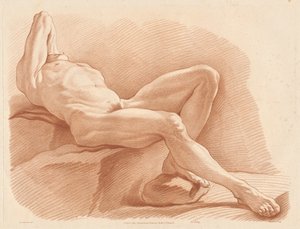 アカデミー (639) 作： Gilles Antoine Demarteau after Edme Bouchardon