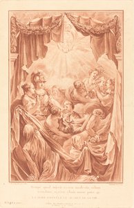 王太子の死に関する寓話、1767年。 作： Gilles Demarteau