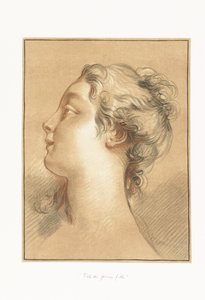 女の子の頭 Tête de jeune fille 作： Gilles Demarteau