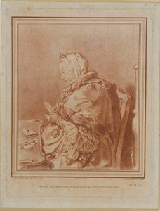 マダム・ジェフリンの肖像 1699-1777, 1770. 作： Gilles Demarteau
