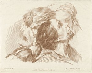 頭と犬の頭の研究 作： Gilles Demarteau