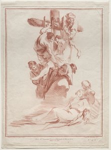 十字架からの降下、1773年。 作： Gilles Demarteau