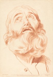 男の頭 作： Gilles Demarteau, the Elder after Edme Bouchardon