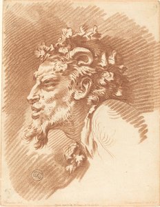 牧神の頭 作： Gilles Demarteau, the Elder after François Boucher