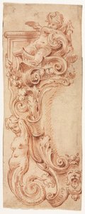 カルトゥーシュのデザイン、前半1700年代。 作： Gilles Marie Oppenord