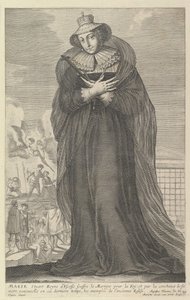 マリー・スチュアート、1647年。クリエイター：ジル・ルスレ、エイブラハム・ボッセ。 作： Gilles Rousselet and Abraham Bosse