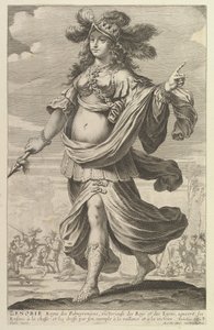 ゼノビア、1647年。クリエイター：ジル・ルスレ、アブラハム・ボッセ。