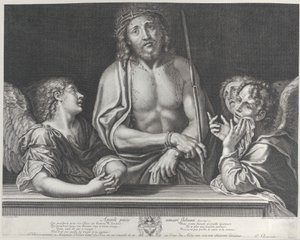 3 人の天使が描かれた Ecce Homo、1634～86 年。 作： Gilles Rousselet