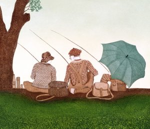 釣りに行った 作： Gillian Lawson