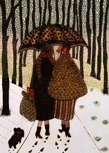 雪片（プリント） 作： Gillian Lawson