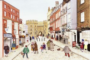 ウィンザー城、1989（水彩紙） 作： Gillian Lawson