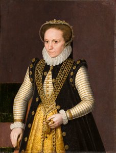 未知の貴婦人の肖像、1575年。 作： Gillis Claeissens