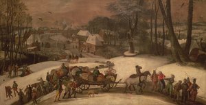 冬の軍事遠征、1590年頃 作： Gillis Mostaert