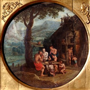 エノク家、16世紀。 作： Gillis Mostaert