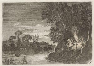 キャンプファイヤーの周りの人物 七景（連載タイトル） 作： Gillis van Scheyndel (I)