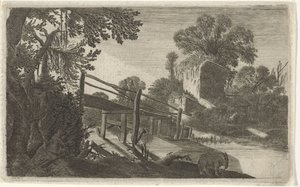 廃墟の木橋 六景（連載タイトル） 作： Gillis van Scheyndel (I)