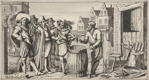 ワークショップの前のクーパー 作： Gillis van Scheyndel (I)