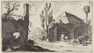 廃墟と旅館の未舗装路 十二の風景（連載タイトル） 作： Gillis van Scheyndel (I)