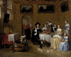 家族の肖像 作： Gillis van Tilborgh