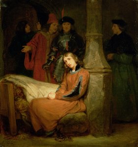ジョアンオブアーク（1412-31）、チャールズ7世（reg.1422-61）c.1833の前 作： Gillot Saint Evre