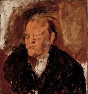 詩人ジュゼッペ・ウンガレッティ（1888-1970）の肖像 絵画 作： Gino  Bonichi