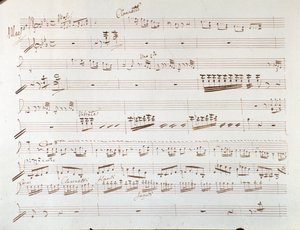 ジョアキーノ・ロッシーニ作曲「シンデレラ」の交響曲のバイオリンの楽譜のページです。 作： Gioachino Rossini