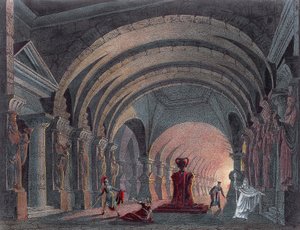 Gioacchino Rossinin (1792-1868) lavastus Semiramidin IV näytökselle, kaiverrus 作： Gioachino Rossini