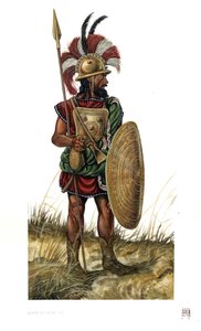 Roman antiquite：紀元前8世紀のローマ軍の兵士。 作： ジョルジオ アルベルティーニ