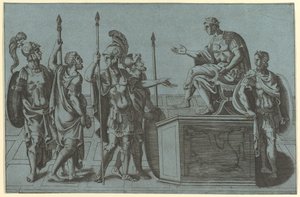 皇帝の前、1540年以前のローマの兵士。 作： Giorgio Ghisi
