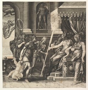 ApellesのCalumny、1560。 作： Giorgio Ghisi
