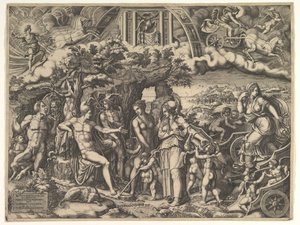 パリの判決、1555年。 作： Giorgio Ghisi