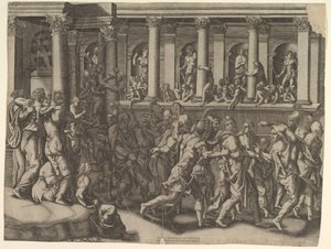 囚人のあざけり1540年。 作： Giorgio Ghisi