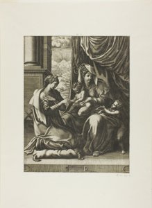聖カタリナの神秘的な結婚 作： Giorgio Ghisi