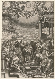 キリスト降誕、1553年。 作： Giorgio Ghisi
