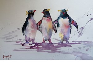 遊び好きなペンギンの仲間たち 作： 