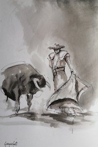 スペインの闘牛のスケッチ 作： 