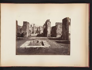 イタリア、ポンペイのカサ ディ パンサの遺跡の眺め カサ ディ パンサ (ポンペイ) (オブジェクトのタイトル) 作： Giorgio Sommer (attributed to)