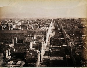 ポンペイ遺跡の航空写真 作： Giorgio Sommer