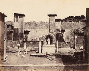 マルクス・ルクレティウスの家、ポンペイ、1870年頃（写真） 作： ジョルジオの夏