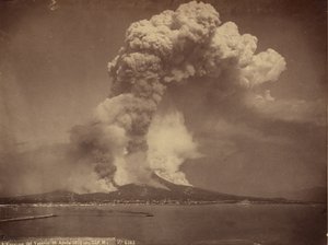ベスビオ山、アクティブ、1872 作： Giorgio Sommer