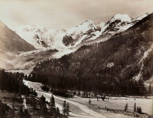 スイスの氷河の風景 作： Giorgio Sommer